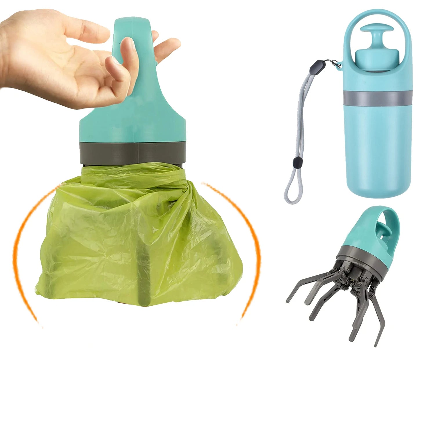 PawsGuard™ - Portable Poop Scooper with Built-In Bag Dispenser