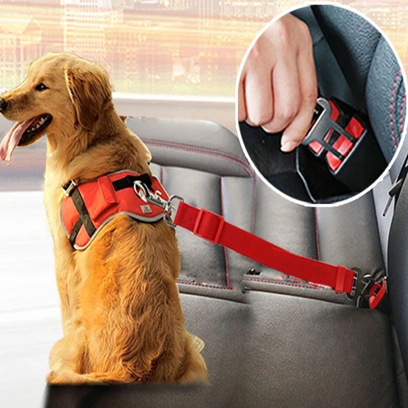 Adjustable Pet Cat Dog Car Seat Belt Pet Seat Vehicle Dog