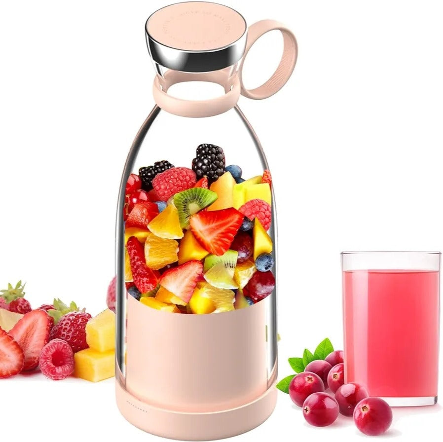 Plastic Glass Bottle Portable USB Juicer Rechargeable