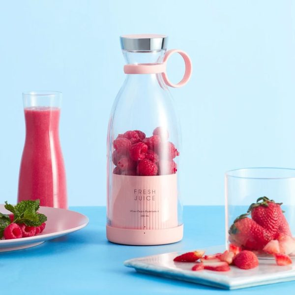 Plastic Glass Bottle Portable USB Juicer Rechargeable