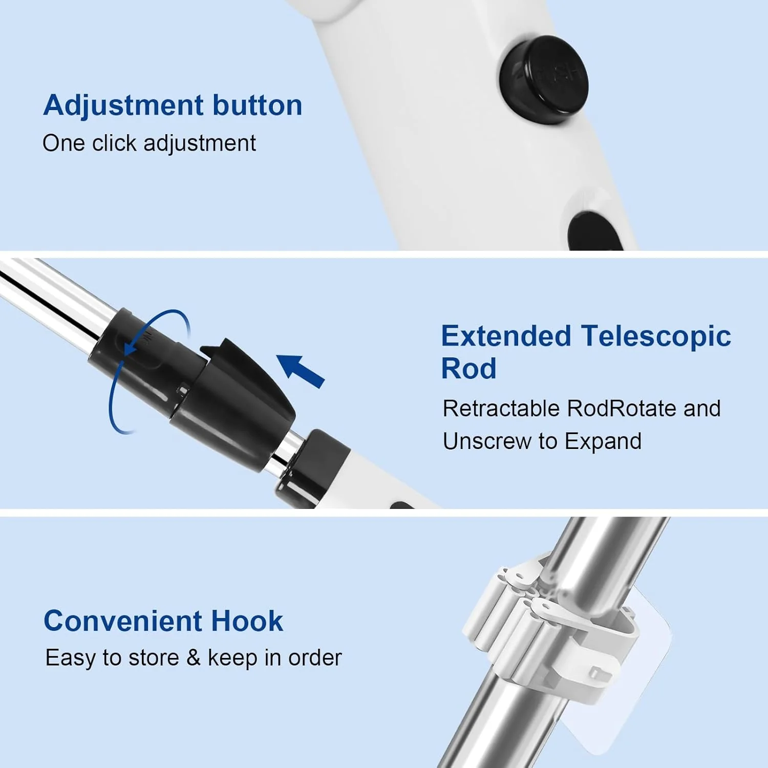 Electric Spin Scrubber Rechargeable Cleaning Brush 9 Brush Heads, Adjustable Angle, Extension Arm – Cordless for Tile, Floor, Tub, Car & More