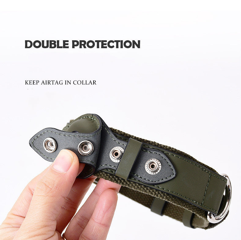 Airtag Pet Collar Tracker Protective Cover Leather Collar