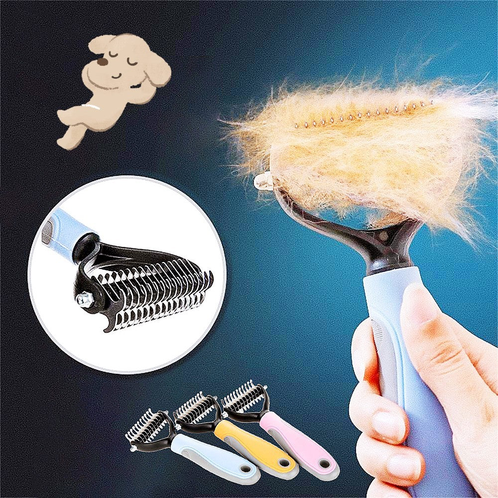 Stainless Double-sided Pet Brush Hair Removal Comb