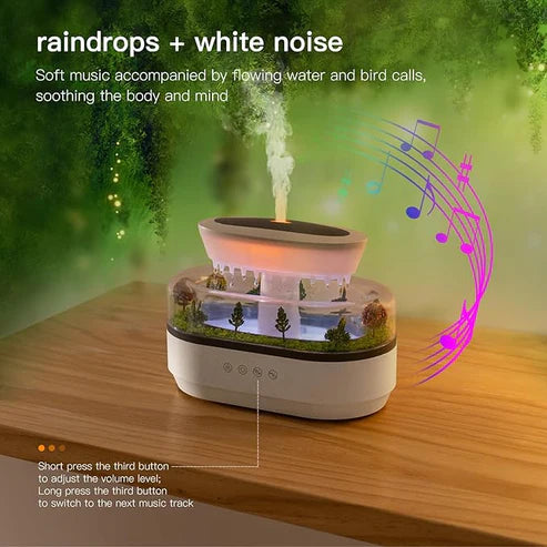 Aroma Raindrop Humidifier With Colourful Lights