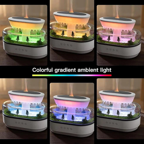 Aroma Raindrop Humidifier With Colourful Lights