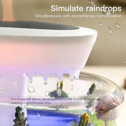 Aroma Raindrop Humidifier With Colourful Lights