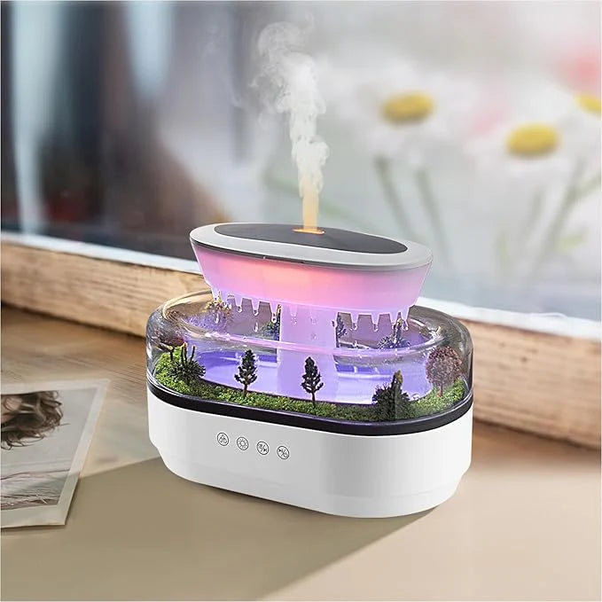 Aroma Raindrop Humidifier With Colourful Lights