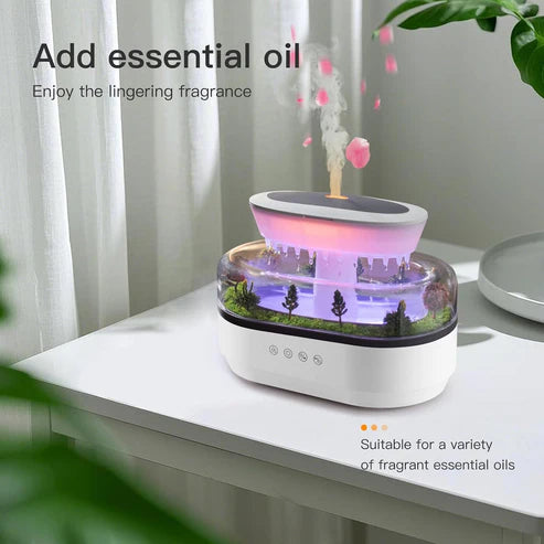 Aroma Raindrop Humidifier With Colourful Lights