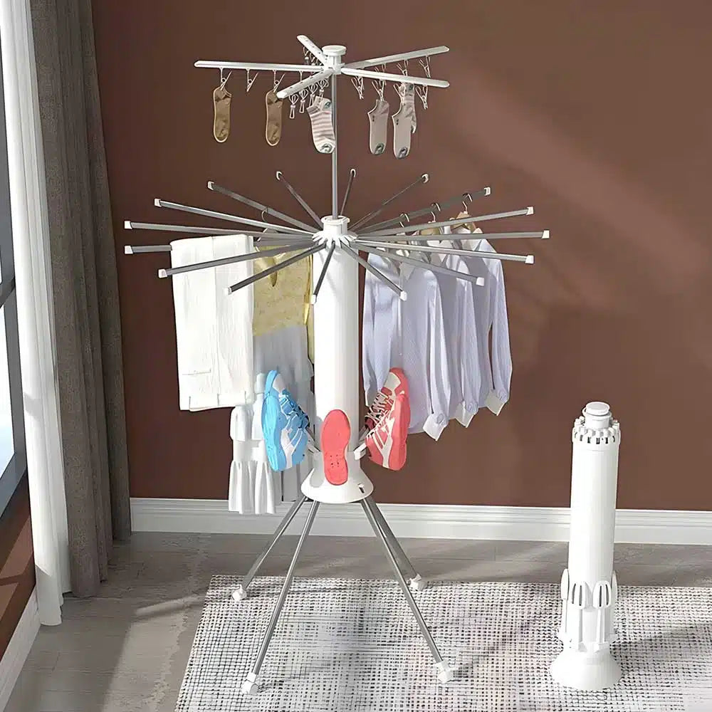 All-in-one 360° Rotating Drying Stand Portable Octopus Rack