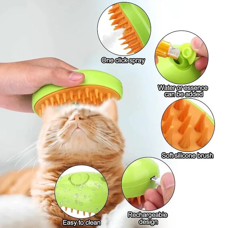 Pet Steam Brush 3 in 1