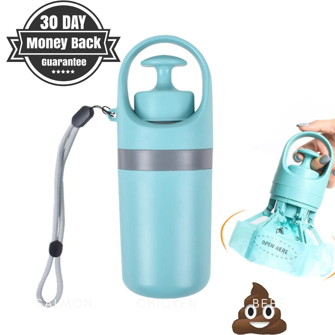 PawsGuard™ - Portable Poop Scooper with Built-In Bag Dispenser