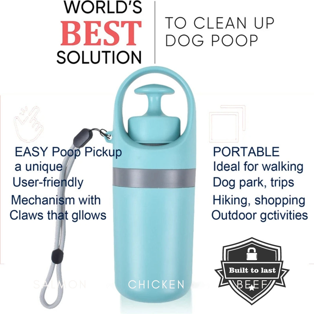 PawsGuard™ - Portable Poop Scooper with Built-In Bag Dispenser