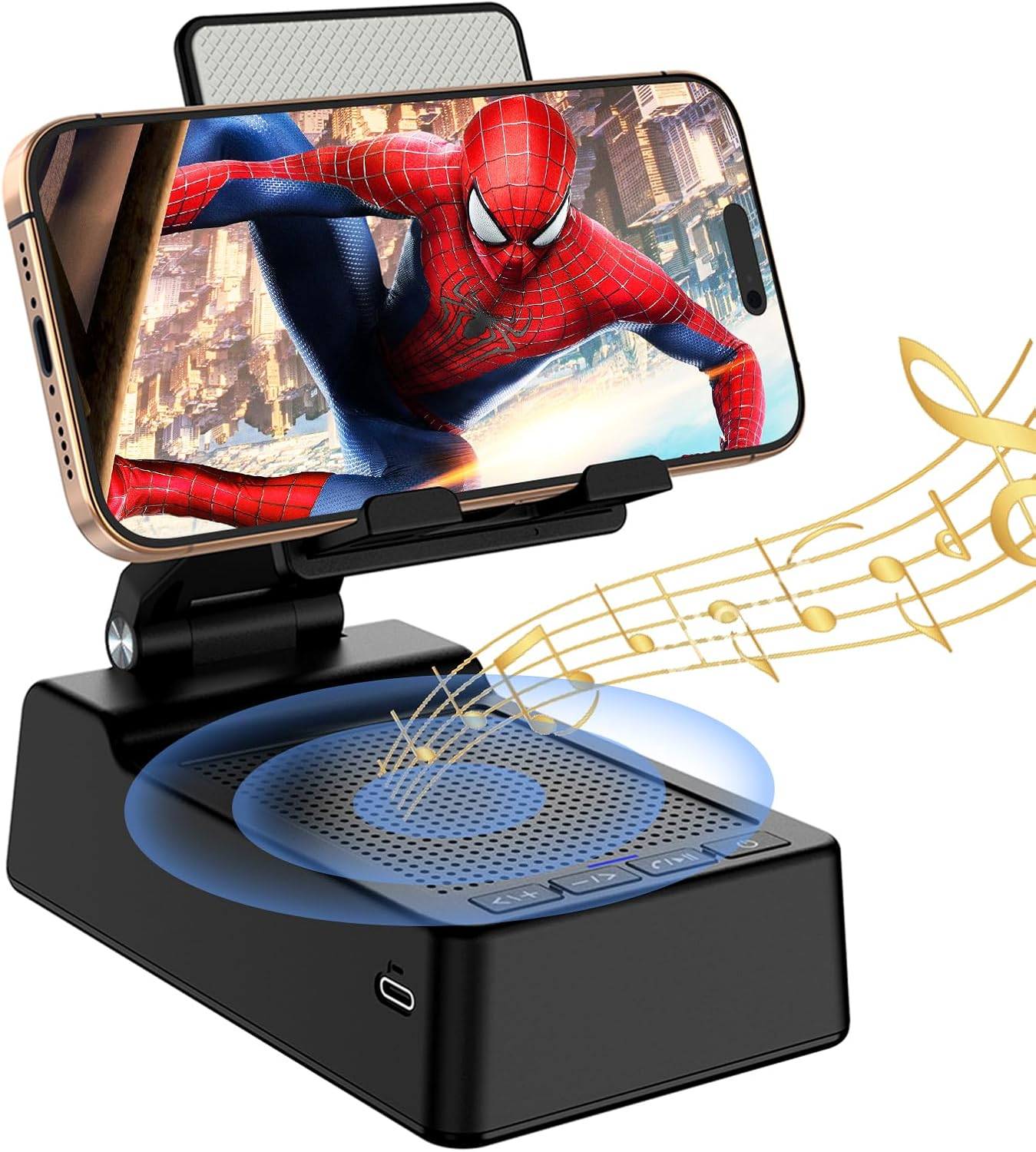 🔥Hot Selling 50% Off - Mobile Phone Holder with Bluetooth Speaker HD