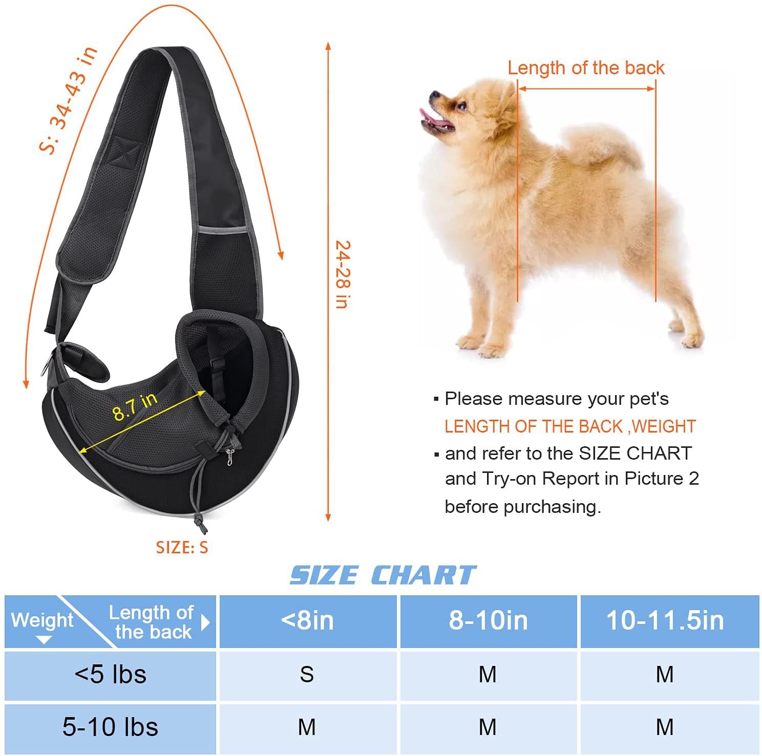 Portable Crossbody Bag For Dogs Cats