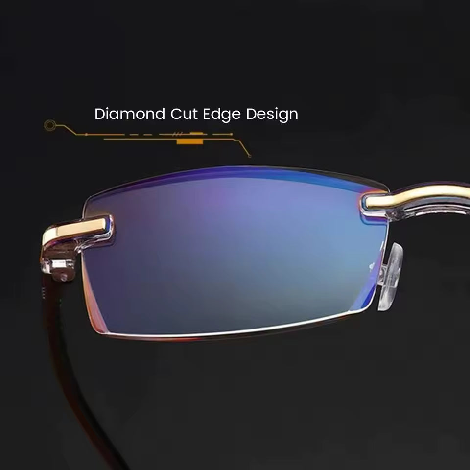 Rimless Anti Blue Ray Reading Glasses Men Women