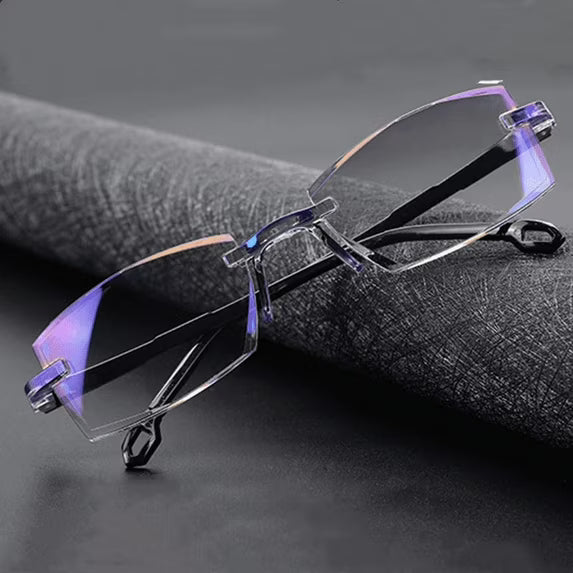 Rimless Anti Blue Ray Reading Glasses Men Women