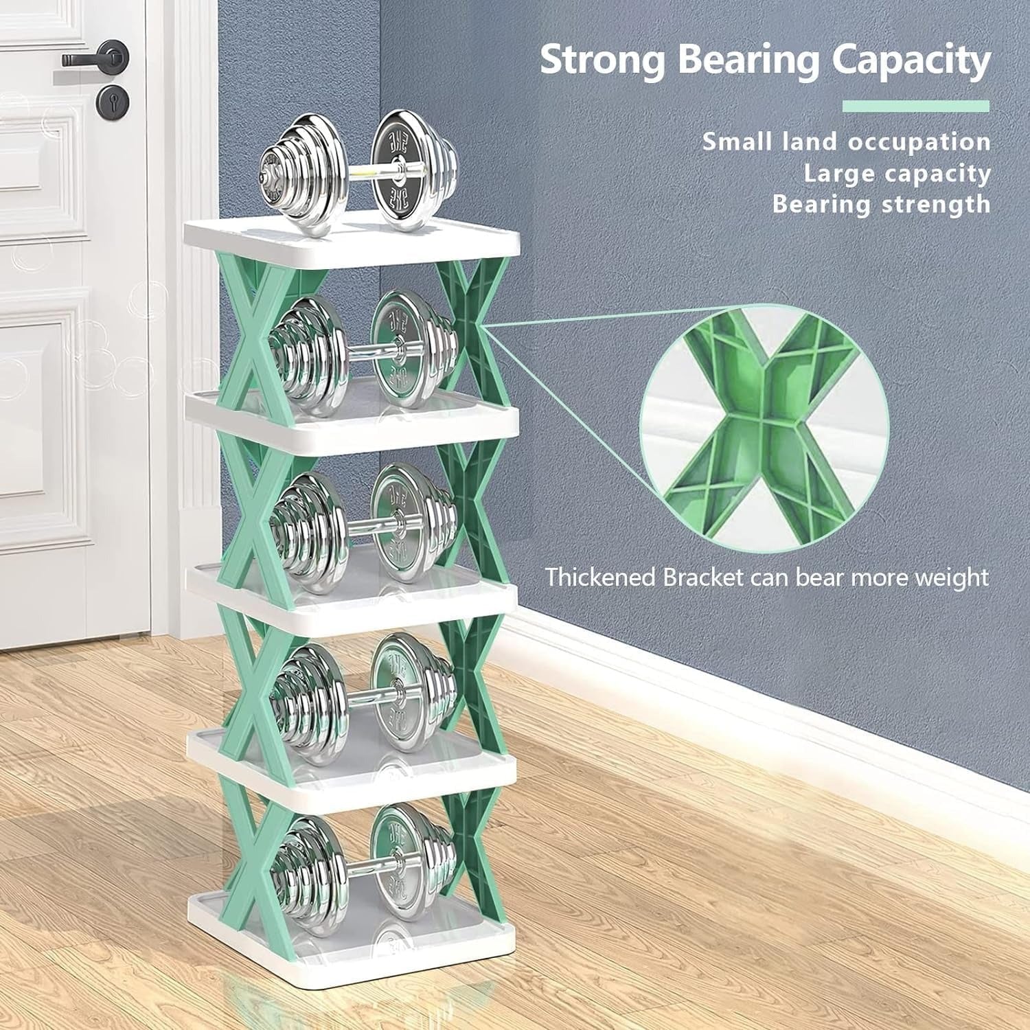 X-Shaped Shoe Rack