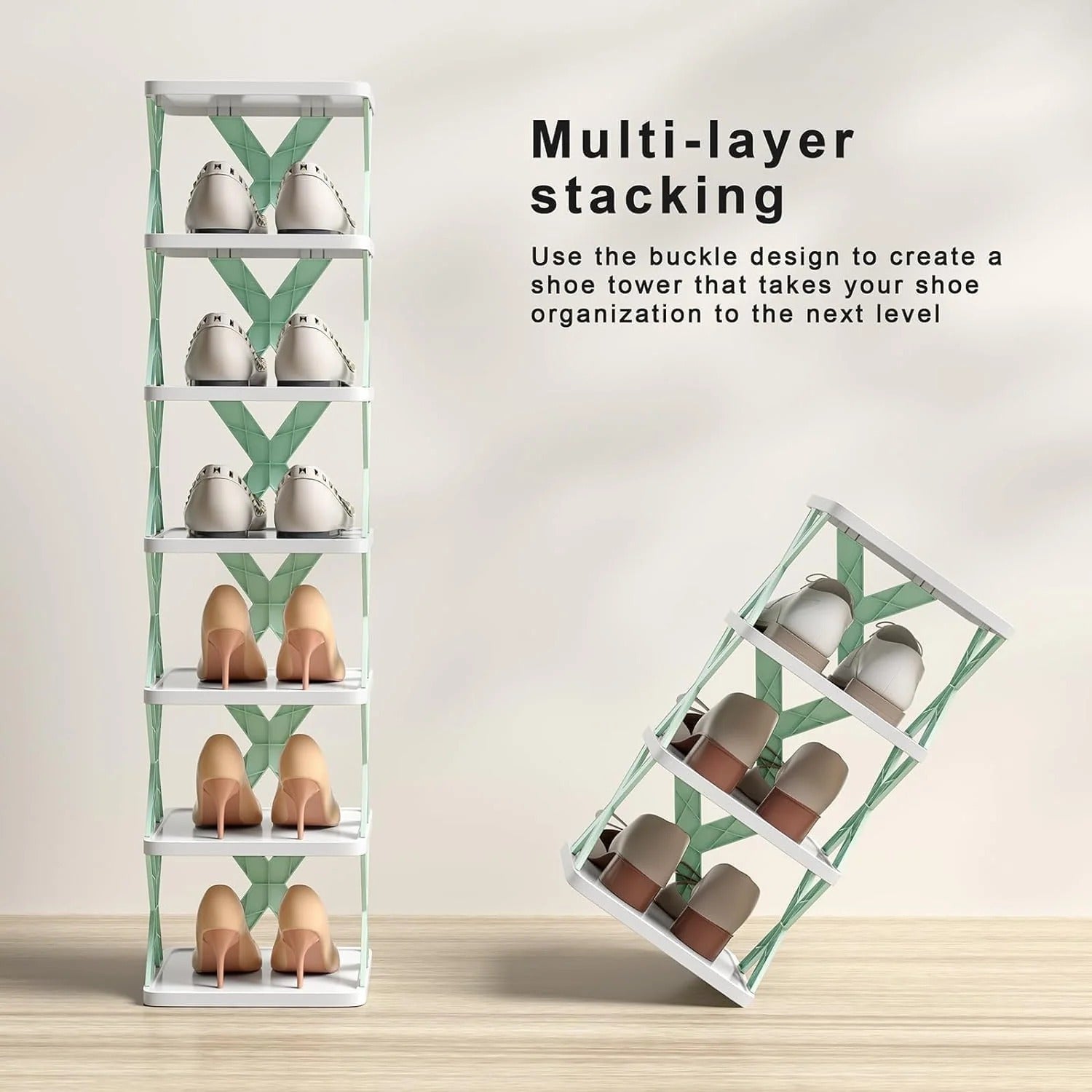 X-Shaped Shoe Rack